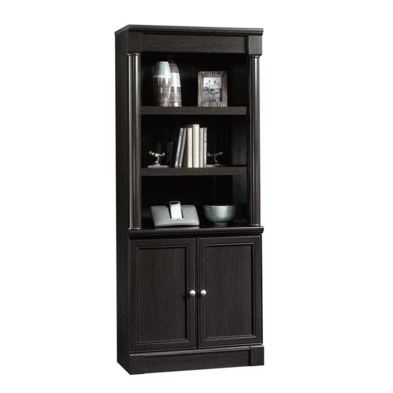 Pemberly Row Set of 3 Executive Desk & Bookcase & Lateral File Cabinet