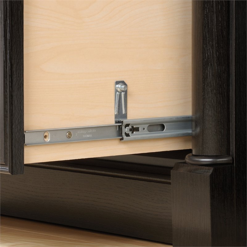 Pemberly Row Set of 3 Executive Desk & Bookcase & Lateral File Cabinet