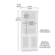 Pemberly Row Set of 3 Executive Desk & Bookcase & Lateral File Cabinet