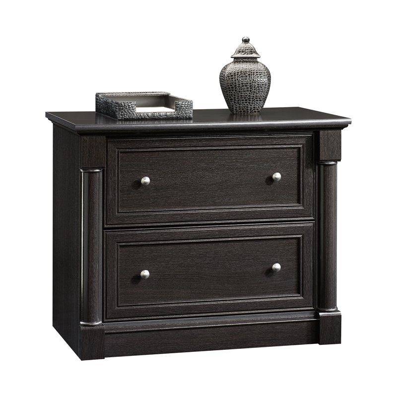 Pemberly Row Set of 3 Executive Desk & Bookcase & Lateral File Cabinet
