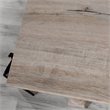 Pemberly Row Set of 2 Wood 3-Shelf Bookcase & Computer Desk in Split Oak