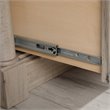 Pemberly Row Set of 2 Wood Lateral File Cabinet & Computer Desk in Split Oak