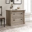 Pemberly Row Set of 2 Wood Lateral File Cabinet & Computer Desk in Split Oak