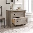 Pemberly Row Set of 2 Wood Lateral File Cabinet & Computer Desk in Split Oak
