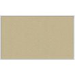Pemberly Row Vinyl 3' x 4' Bulletin Board with Aluminum Frame in Caramel