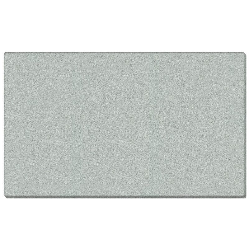 Pemberly Row Vinyl 4' x 12' Wrapped Edge Bulletin Board in Silver