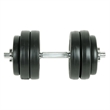 Pemberly Row 9 Piece Dumbbell Set in Black with Star-shaped Screw Collars