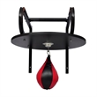 Pemberly Row Speed Ball Platform Set Bracket with Swivel Punch Bag in Black