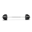 Pemberly Row straight Barbell With Eight Plates Set in Black