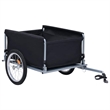 Pemberly Row Versatile 143.3 lbs Bike Trailer in Black and Red