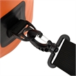 Pemberly Row Lightweight and Durable 4 gal PVC Dry Bag with Zipper in Orange