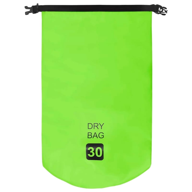 Pemberly Row Lightweight and Durable 7.9 gal PVC Dry Bag in Green