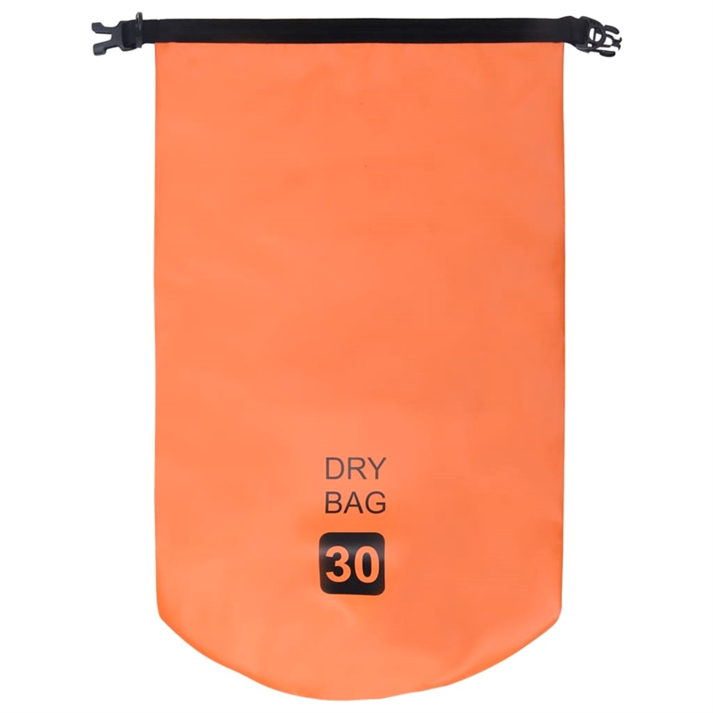 Pemberly Row Lightweight and Durable 7.9 gal PVC Dry Bag in Orange