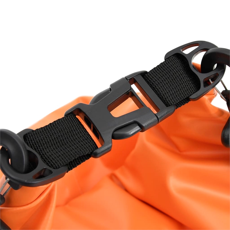 Pemberly Row Lightweight and Durable 7.9 gal PVC Dry Bag in Orange