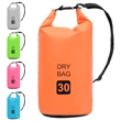 Pemberly Row Lightweight and Durable 7.9 gal PVC Dry Bag in Orange
