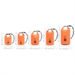 Pemberly Row Lightweight and Durable 7.9 gal PVC Dry Bag in Orange