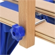 Pemberly Row Contemporary Plywood Backrest for Sledge in Blue