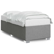 Pemberly Row Contemporary Engineered Wood Twin Bed Frame in Light Grey