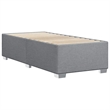 Pemberly Row Contemporary Engineered Wood Twin Bed Frame in Light Grey