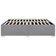 Pemberly Row Contemporary California King Bed Frame in Light Gray