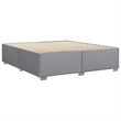 Pemberly Row Contemporary California King Bed Frame in Light Gray