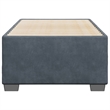 Pemberly Row Contemporary Engineered Wood Twin Bed Frame in Dark Gray