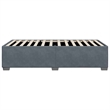 Pemberly Row Contemporary Engineered Wood Twin Bed Frame in Dark Gray