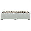 Pemberly Row Contemporary Full Without Headboard Bed Frame in Light Gray