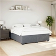 Pemberly Row Contemporary Modren King Bed Frame in Dark Gray