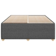 Pemberly Row Contemporary Engineered Wood Full Bed Frame in Dark Gray