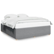 Pemberly Row Contemporary Engineered Wood King Bed Frame in Light Grey