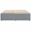 Pemberly Row Contemporary Engineered Wood King Bed Frame in Light Grey