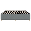 Pemberly Row Contemporary Engineered Wood King Bed Frame in Light Grey