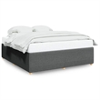 Pemberly Row Engineered Wood King Bed Frame in Dark Gray Fabric