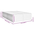 Pemberly Row Contemporary Queen Engineered Wood Bed Frame in Light Grey