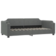 Pemberly Row Contemporary Solid Wood Twin Day Bed Frame in Dark Grey