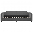 Pemberly Row Contemporary Solid Wood Twin Day Bed Frame in Dark Grey