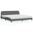 Pemberley Row Fabric Dark Grey Double Bed Frame Rectangular 77