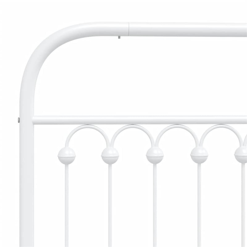 Pemberly Row Contemporary Engineered wood Twin Bed Frame in White
