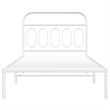 Pemberly Row Contemporary Engineered wood Twin Bed Frame in White