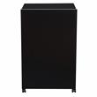 Pemberly Row Contemporary Wood AV Cart/Lectern Base in Black