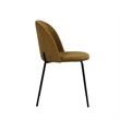 Pemberly Row Contemporary Yellow Fabric Dining Chairs (Set of 2)