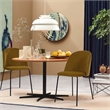 Pemberly Row Contemporary Yellow Fabric Dining Chairs (Set of 2)