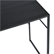 Pemberly Row Black Modern Minimalist Style Compact Industrial Computer Desk