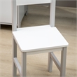 Pemberly Row Toddler Desk and Chair Set Kids Writing Desk Study-Gray