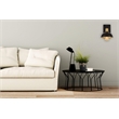 Pemberly Row 1-Light Transitional Metal Wall Sconce in Black and Brass