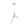 Pemberly Row 3-Light Modern Aluminum Pendant in Polished Nickel
