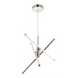 Pemberly Row 3-Light Modern Aluminum Pendant in Polished Nickel