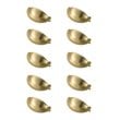 Pemberly Row Zinc Alloy Cup Bar Pull Multipack in Gold (Set of 10)