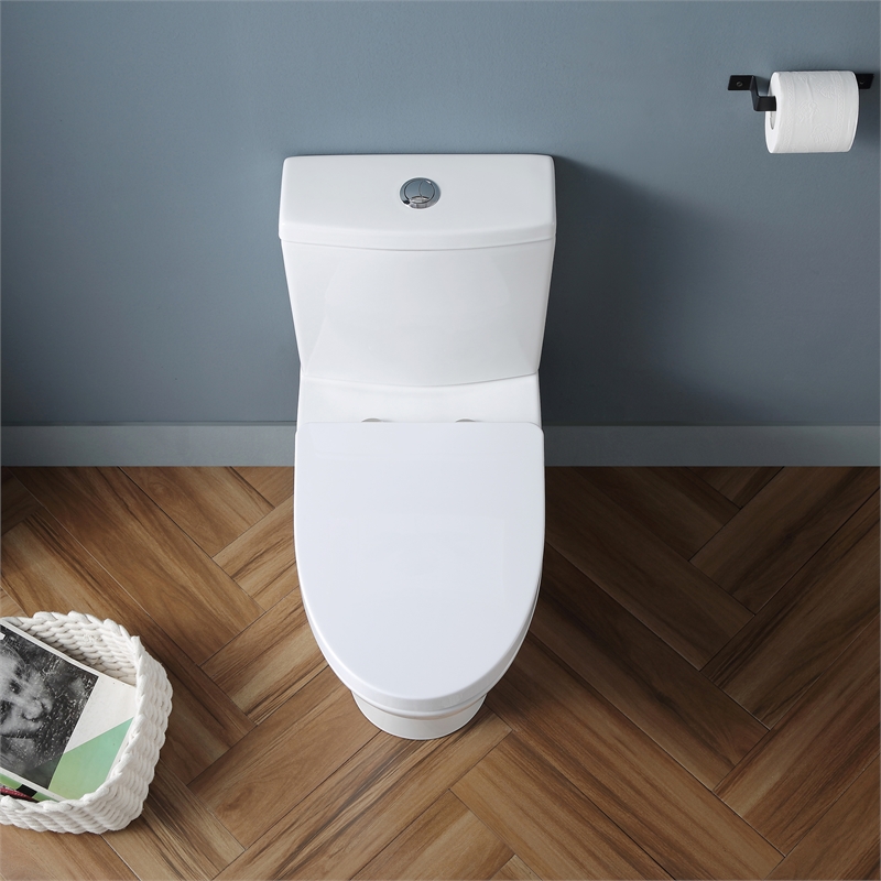 Pemberly Row 2-Pc 1.1/1.6 GPF Dual-Flush Elongated Toilet in White Seat Included